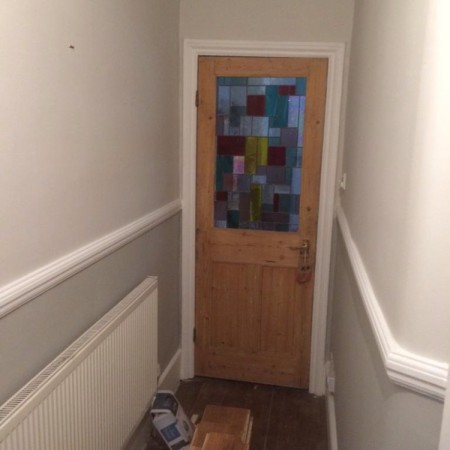 Fitted shelves, 2 new frames and doors, North London