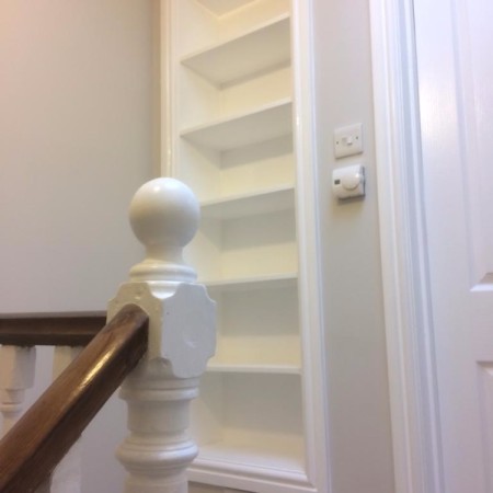 Fitted shelves, 2 new frames and doors, North London