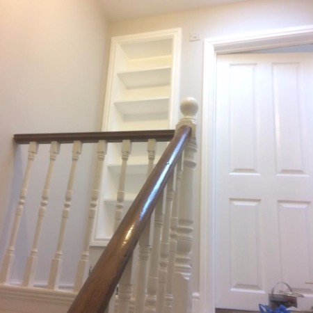 Fitted shelves, 2 new frames and doors, North London