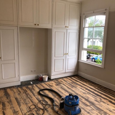 Interior bedroom decoration North London - before