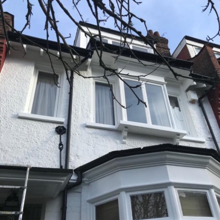 Exterior house painting in North London, Highgate, N6