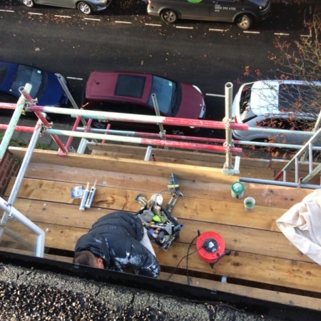 Exterior house painting in North London, Highgate, N6