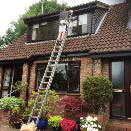 Exterior Property Decorating in Whetstone, all completed on ladders.