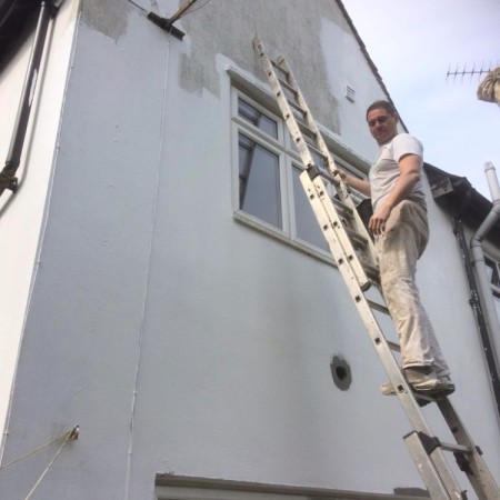 External painting in East Finchley N2 with new windows & wood repairs