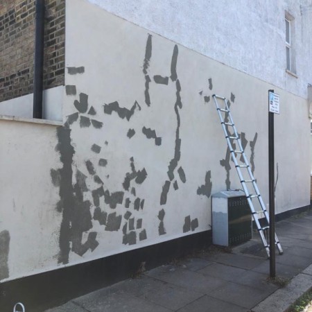 Exterior property painting North London, before