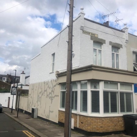 Exterior property painting North London, before