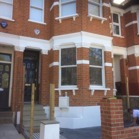 External painting and new fence installed at property in Alexandra Park Rd, N22