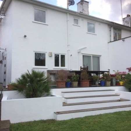 External painting & Chimney Repair In North London. Completed offf ladders (Conley Hatch Lane Hamden)