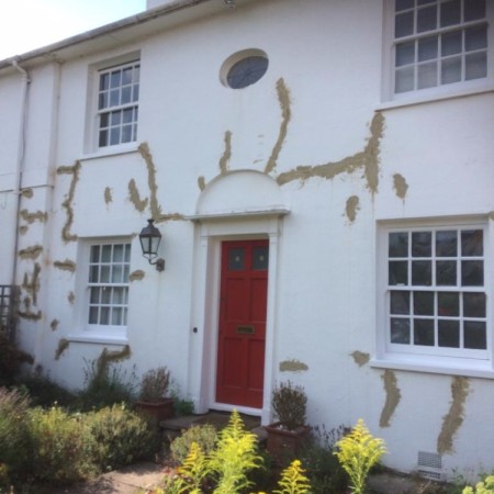 External painting & Chimney Repair In North London. Completed offf ladders (Conley Hatch Lane Hamden)