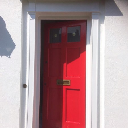 External painting & Chimney Repair In North London. Completed offf ladders (Conley Hatch Lane Hamden)