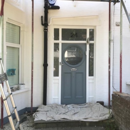 Exterior Property decoration in Queens Avenue, London, N20.