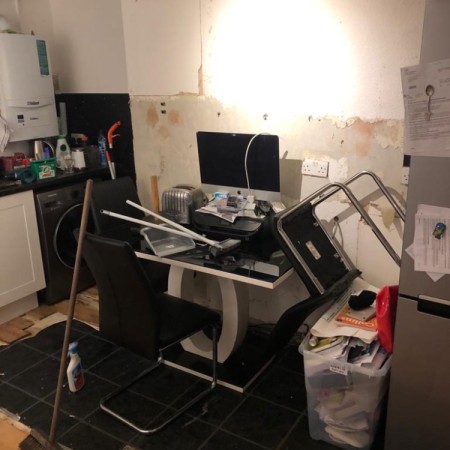 Before: New kitchen with electrics and more in Camden Town, North London