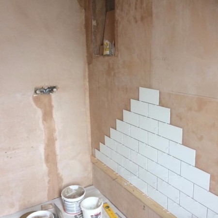 From a separate toilet and bathroom into a modern family bathroom