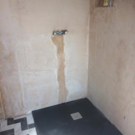 From a separate toilet and bathroom into a modern family bathroom