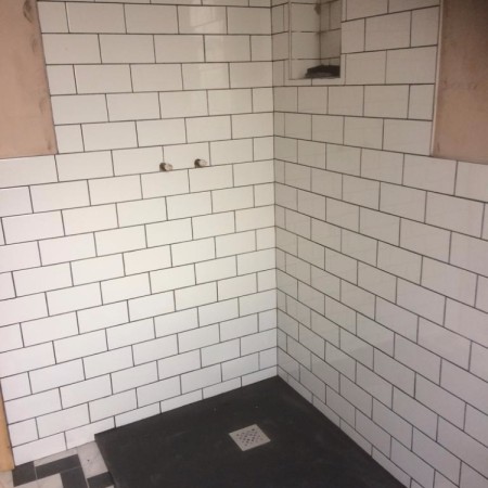 From a separate toilet and bathroom into a modern family bathroom