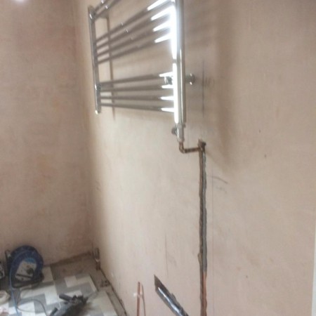 From a separate toilet and bathroom into a modern family bathroom