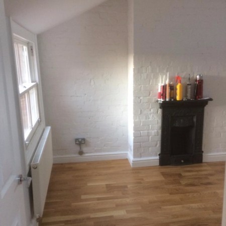 North London loft conversion including: plaster boarding, plastering, carpentry, painting & MDF inbuilt cupboards -