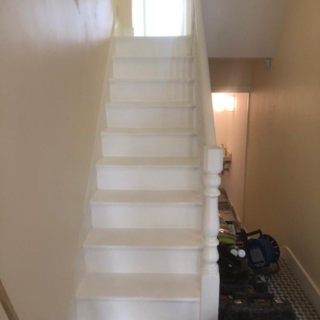 Stairs refurbishment North London, after