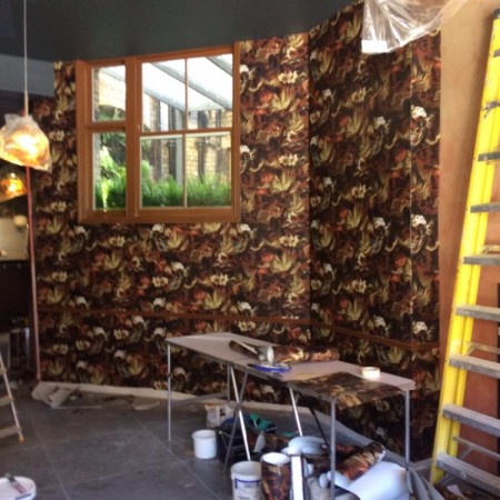 Decorating Belmiers Jazz Bar, Muswell Hill, North London, N10