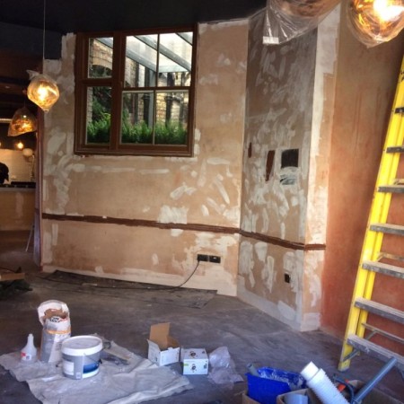 Decorating Belmiers Jazz Bar, Muswell Hill, North London, N10