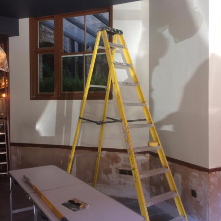 Decorating Belmiers Jazz Bar, Muswell Hill, North London, N10